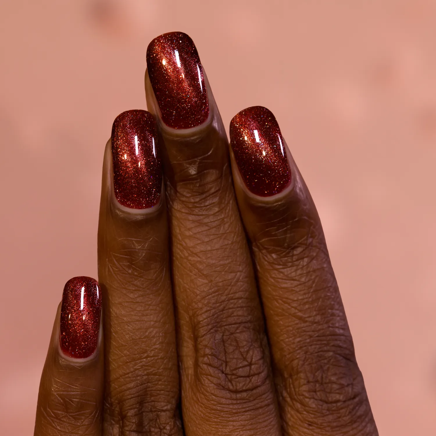 ILNP Cherry Cola magnetiskt nagellack brun magneteffekt