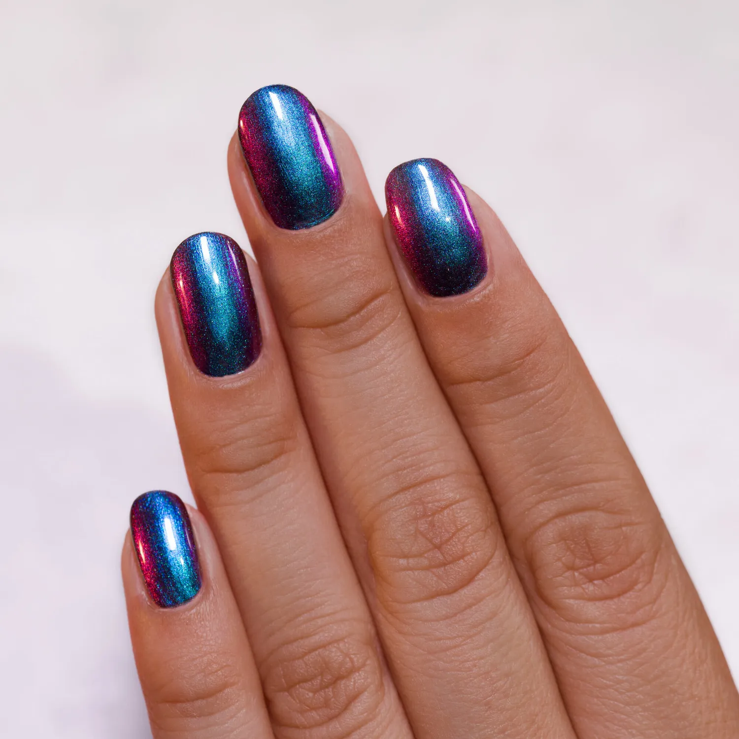 ILNP Birefringence Ultra Chrome nagellack multikrom blå