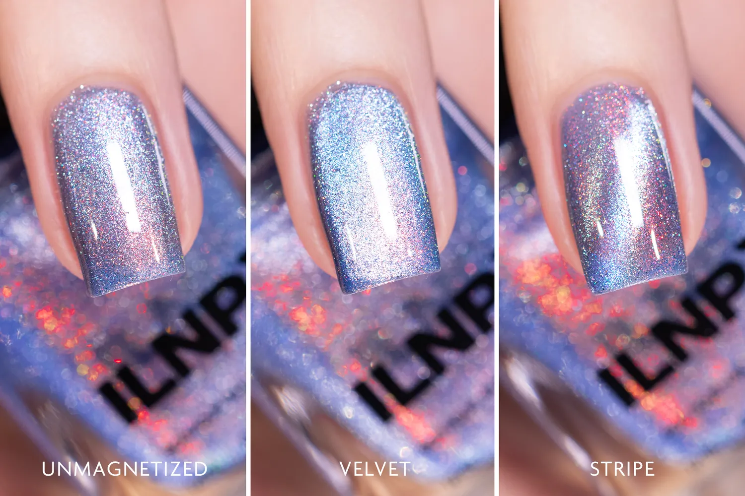 ILNP Electric Summer Skye nagellack ljusblå magnetisk