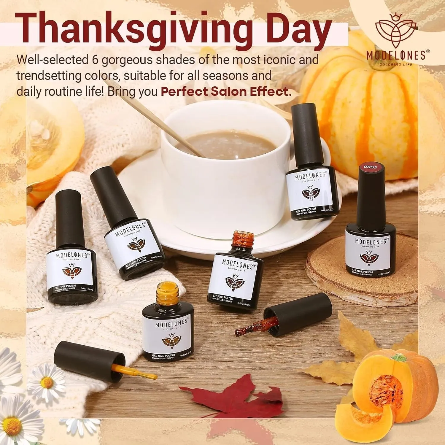 Modelones Autumn Harvest gellack 6-pack höstfärger