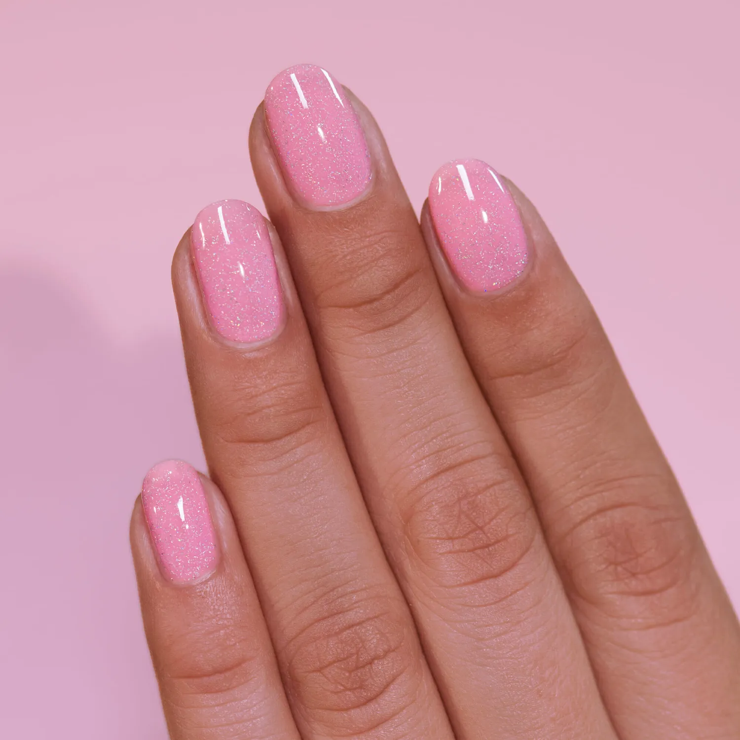 ILNP Holding Hands nagellack ljusrosa jelly