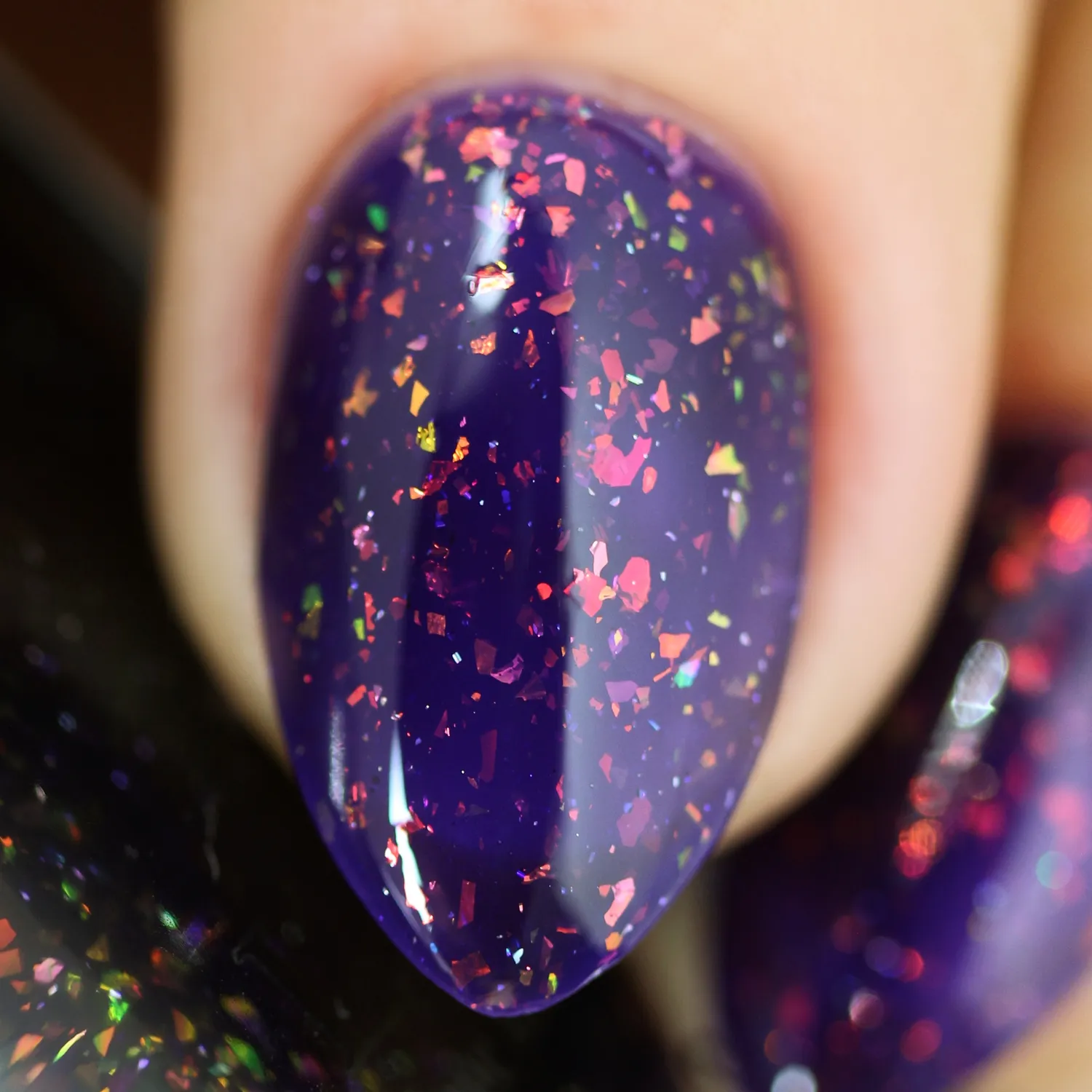 ILNP Haunted Jinx nagellack djupt lila jelly