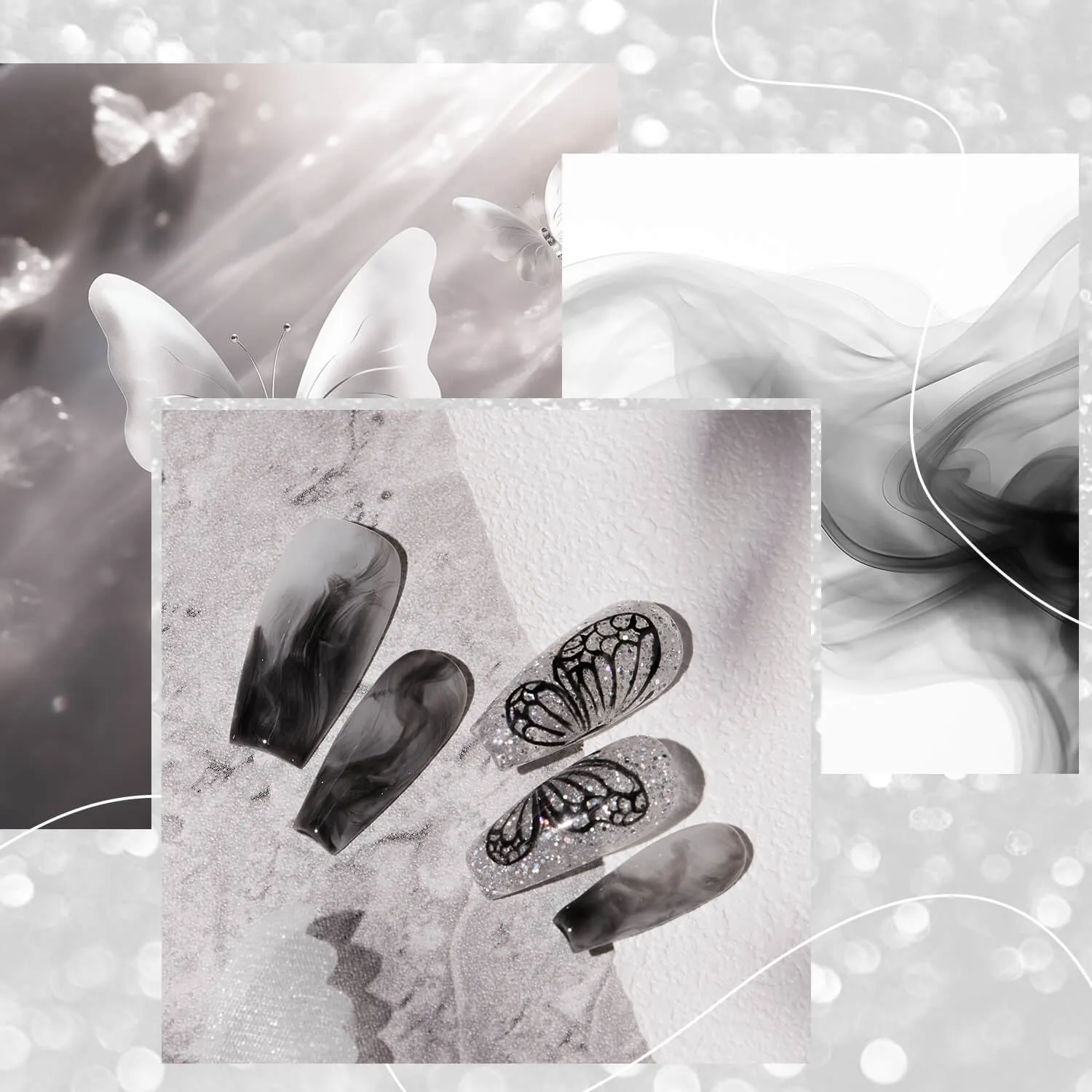 Modelones Radiant Silver polygel silver glitter 15g