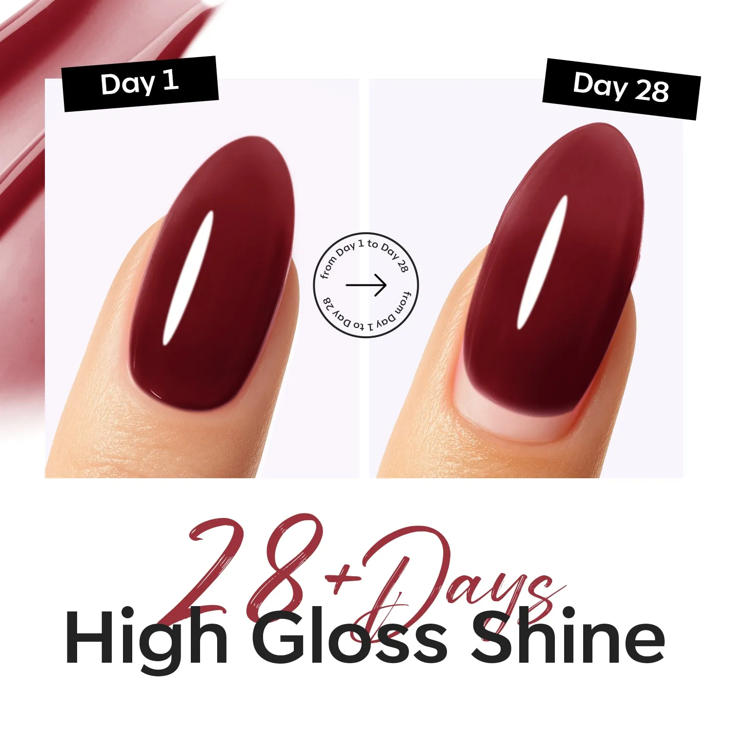 Modelones Wine Jelly top coat gellack vinröd jelly