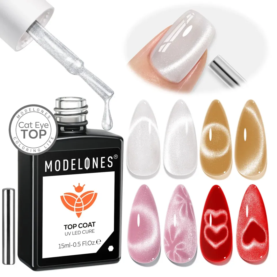 Modelones Cat Eye top coat magnetiskt transparent