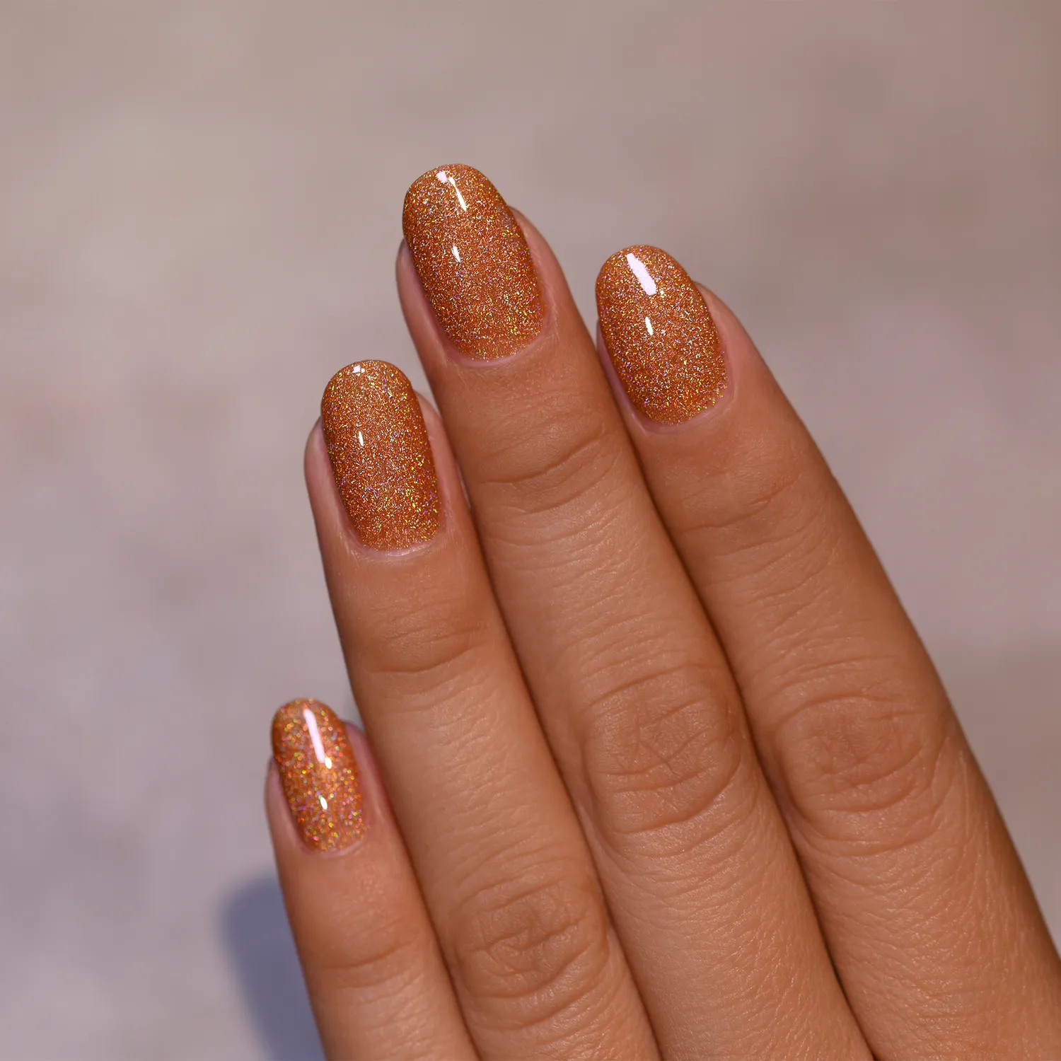 ILNP Ultra Holo Uptown nagellack bränd orange