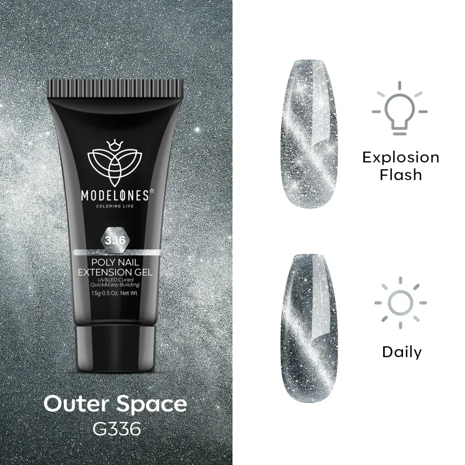 Modelones Outer Space polygel cat eye 15 g