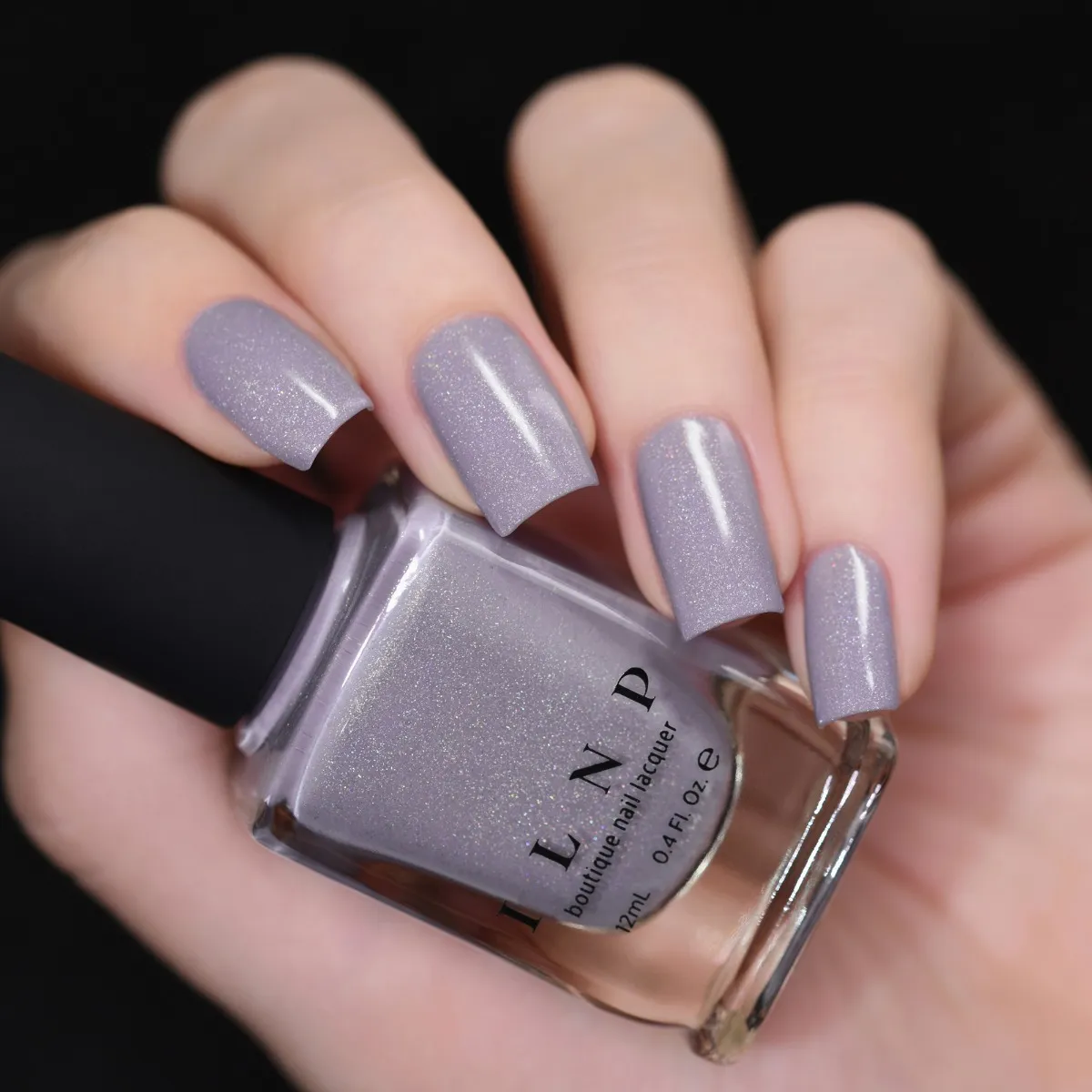 ILNP ASAP nagellack ljusblå creme holo