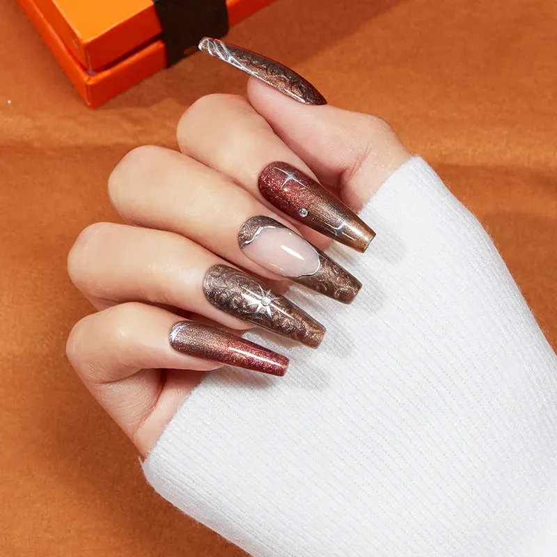 Modelones Coffee Alliance gellack 6-pack brun shimmer