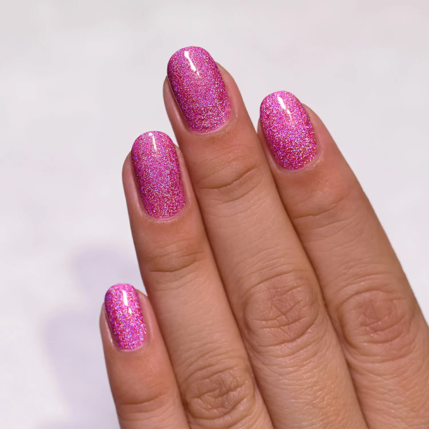 ILNP Paige nagellack holografisk bärrosa