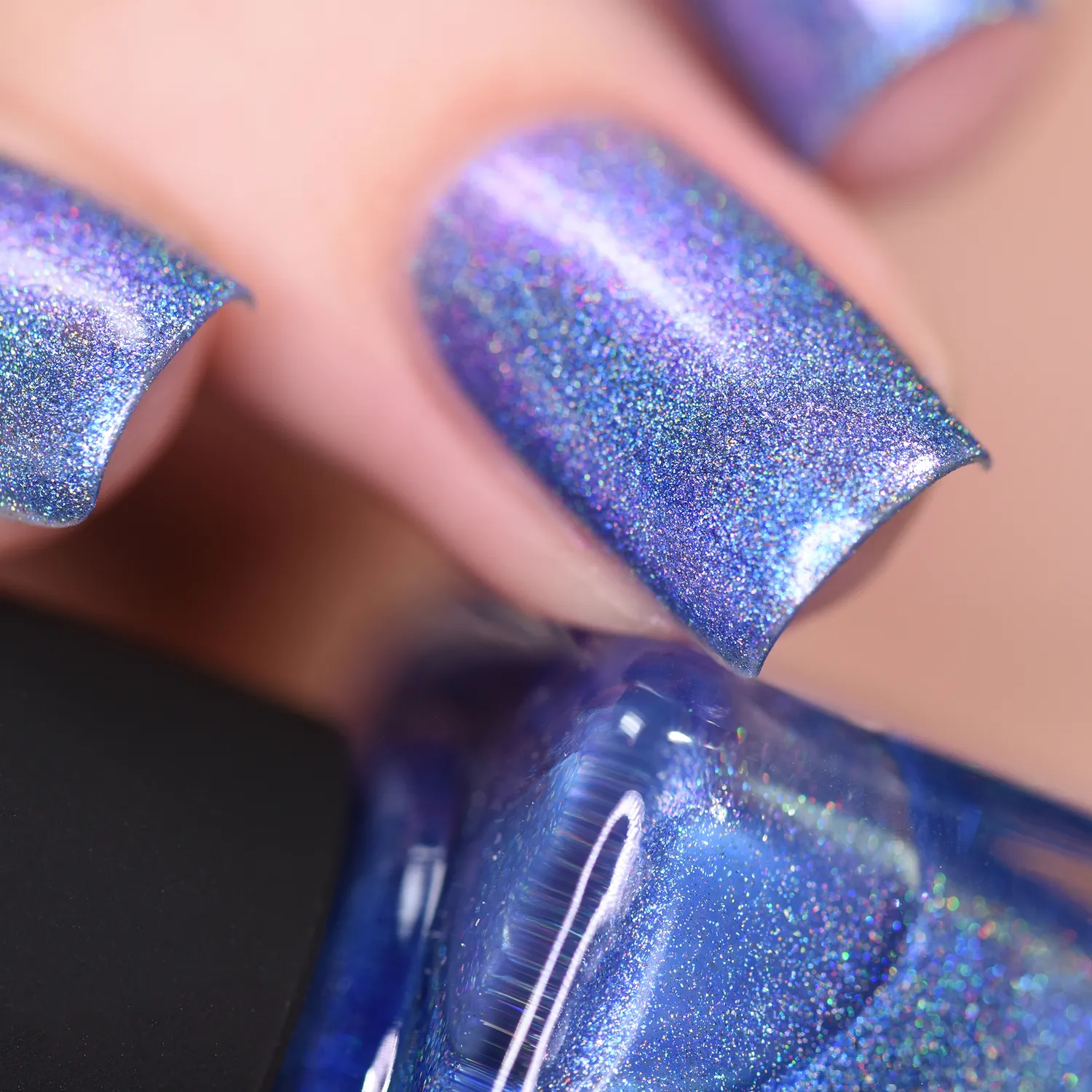 ILNP Ultra Holo Tidal Wave nagellack blått holografiskt