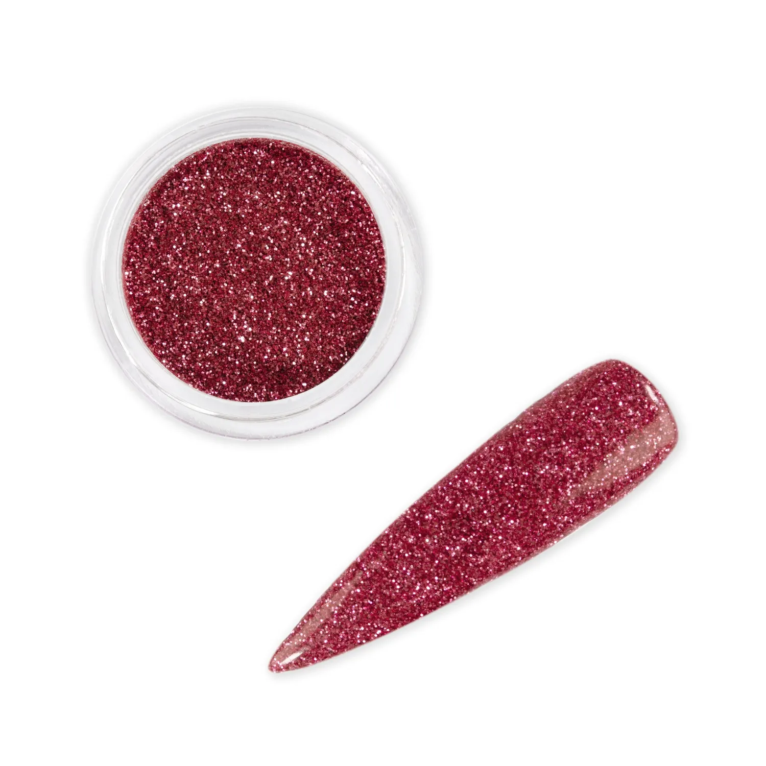 Iz Beauty Cerise nagelglitter ceriserosa fint 6g