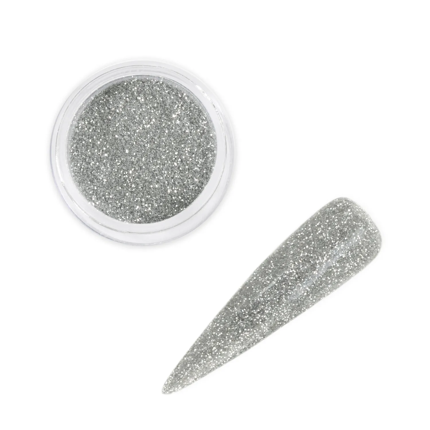 Iz Beauty Platinum glitter 6g silver biologiskt nedbrytbar