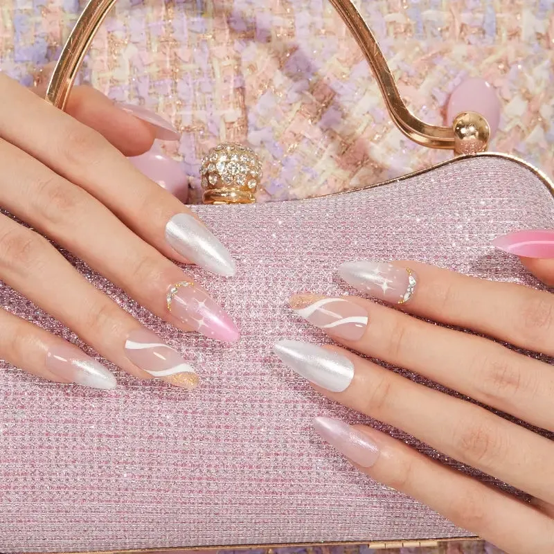 Modelones Pixie Dust nagellack 6-pack guld rosa silver