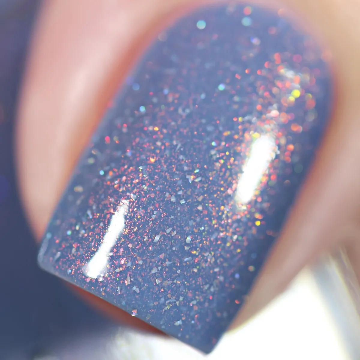 ILNP Southwest Dusk To Dawn nagellack duvblå glitter