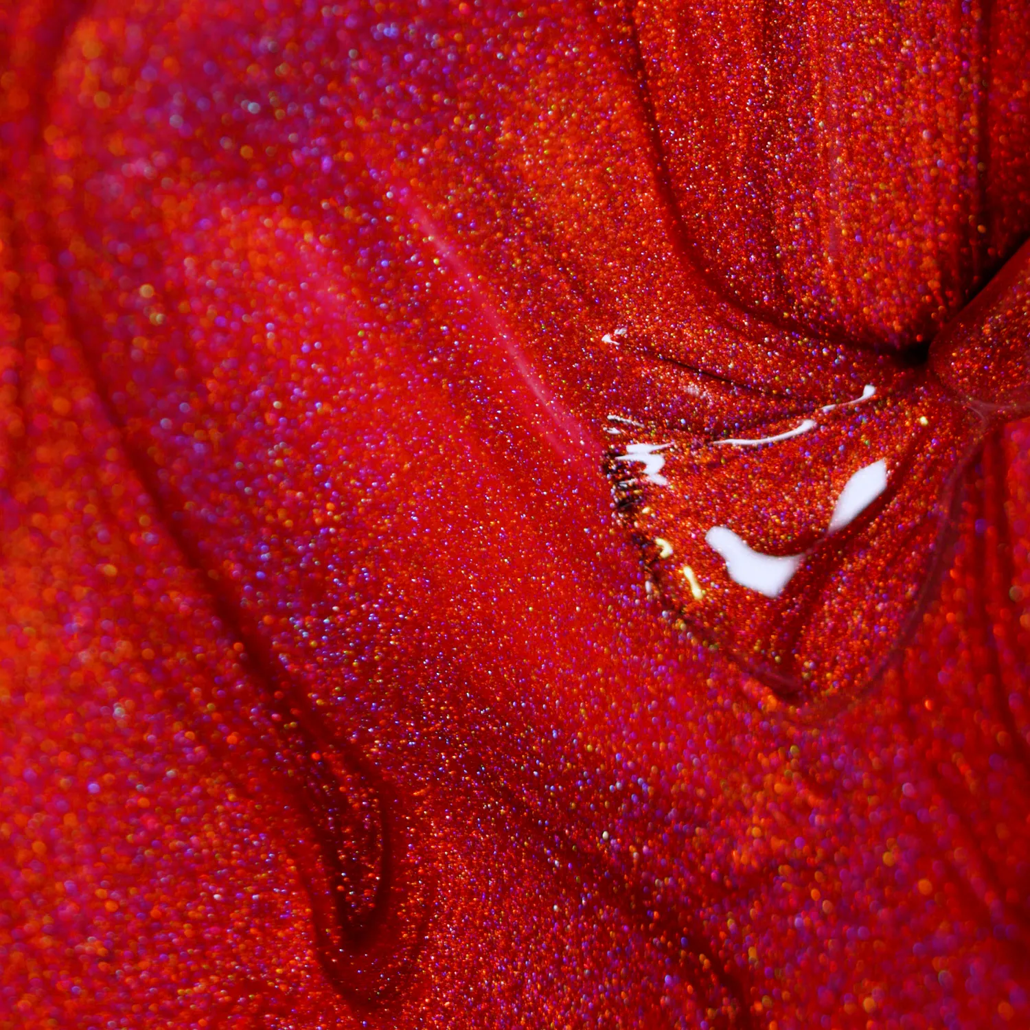 ILNP Crush nagellack holografisk körsbärsröd