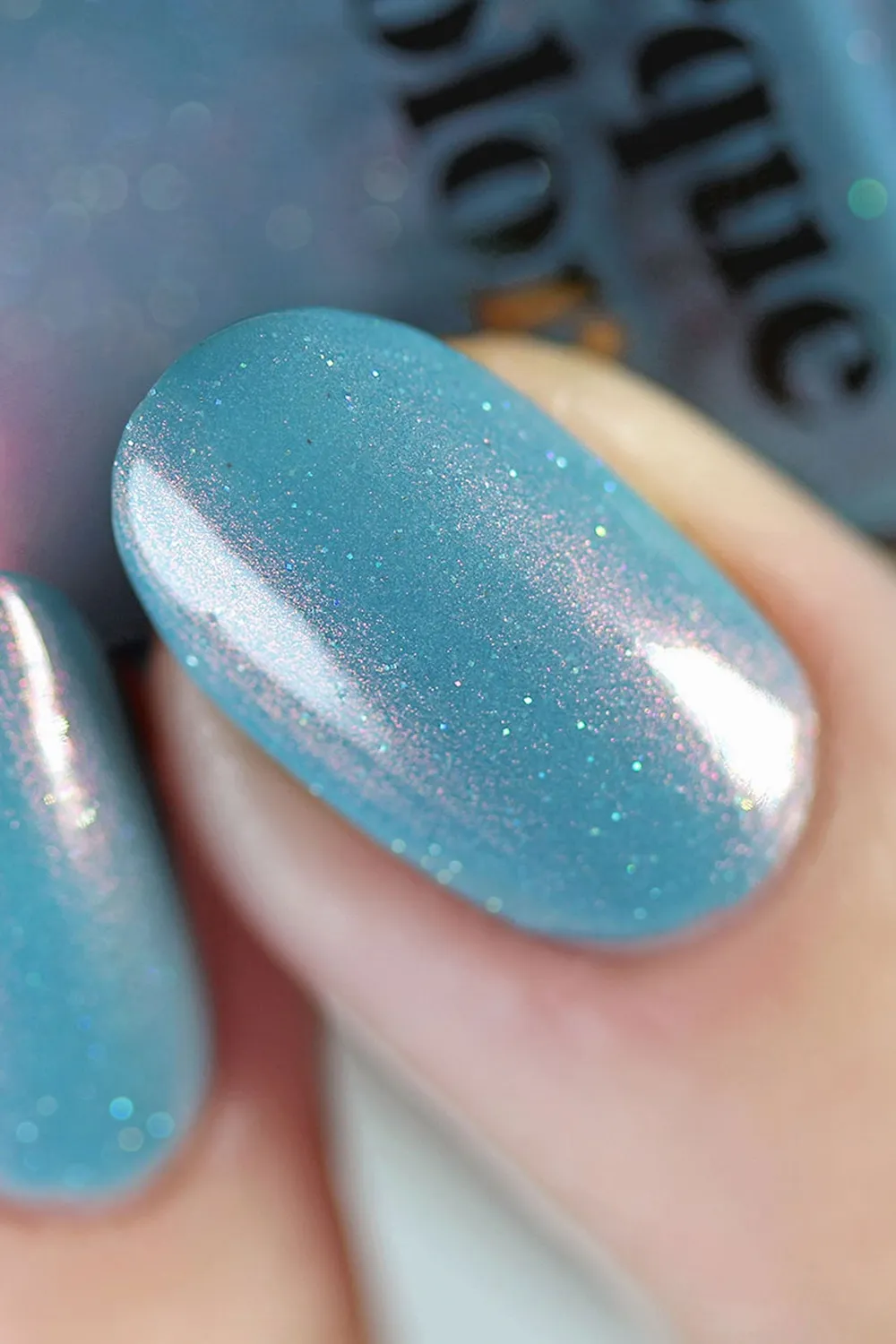Cirque Colors Palm Springs nagellack cyanblått shimmer