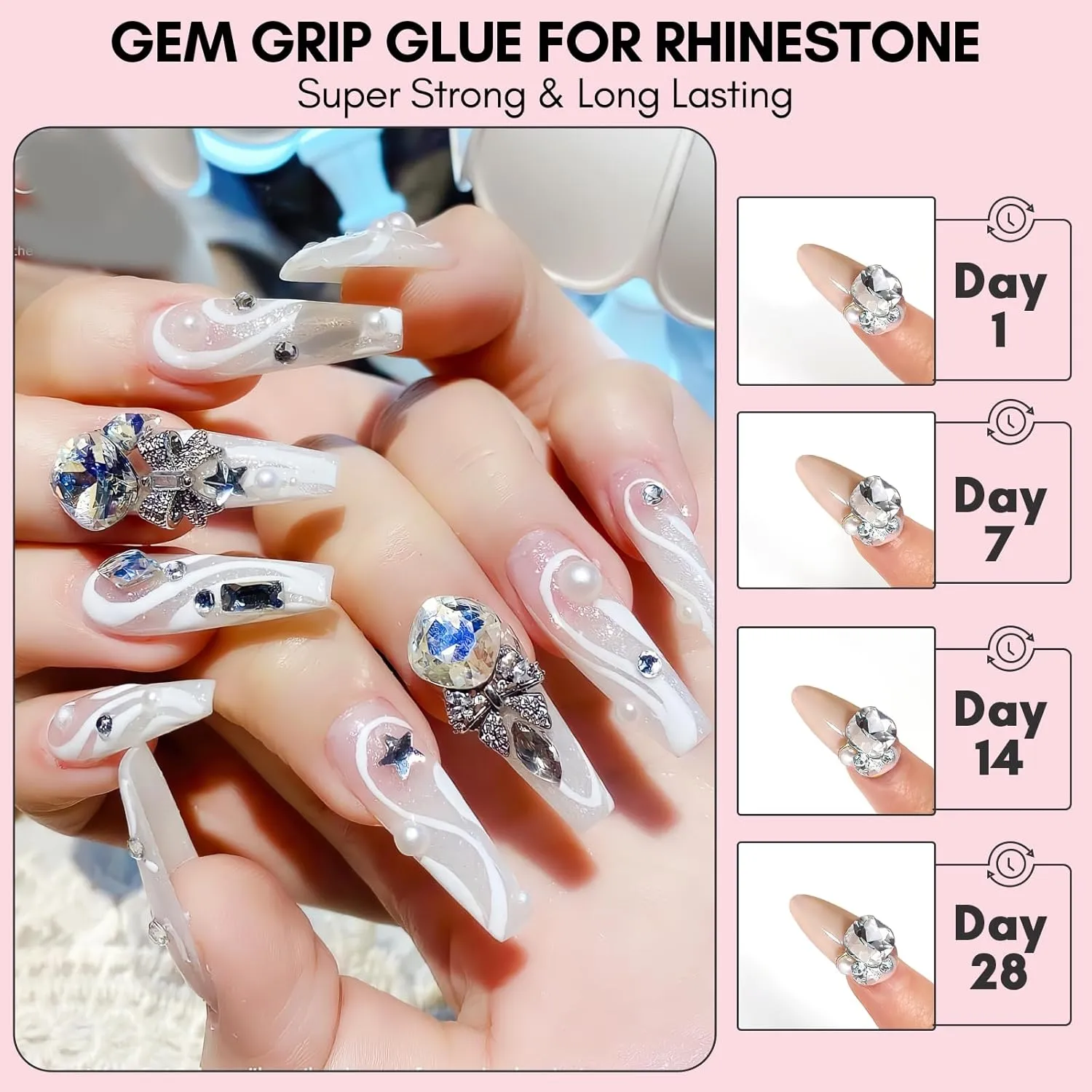 Makartt Gems Grip nagellim för stenar 30 g stark