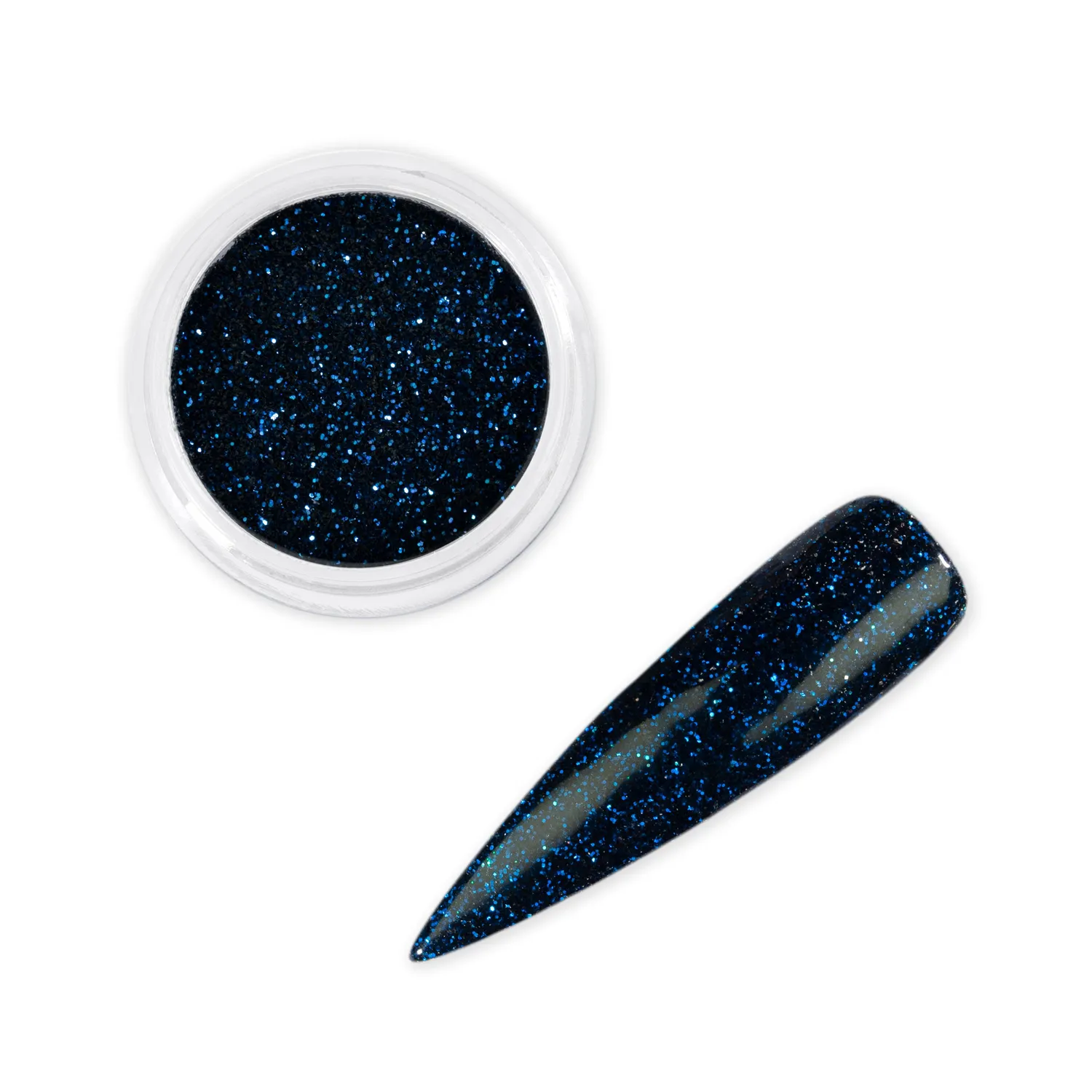 Iz Beauty Midnight Navy nagelglitter 6g mörkblå