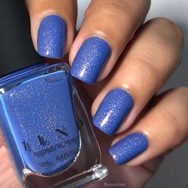 ILNP Ocean Ave nagellack cerulean holografiskt