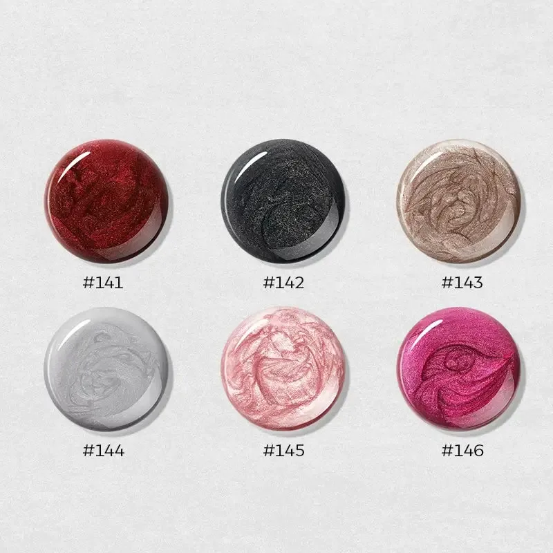 Modelones Rebellion nagellack 6-pack cat eye svart