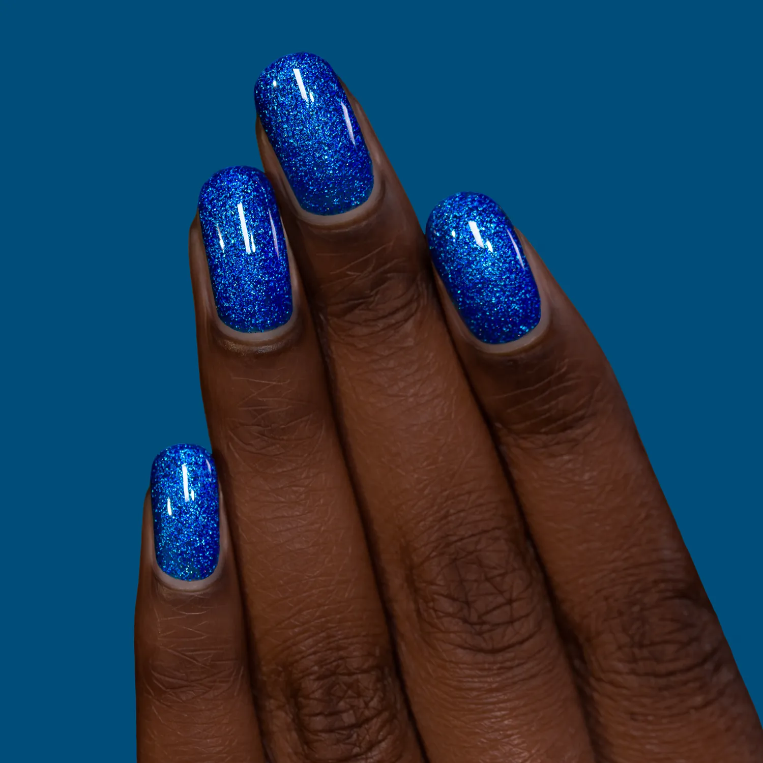 ILNP Cabana Deep Dive nagellack blå holografisk