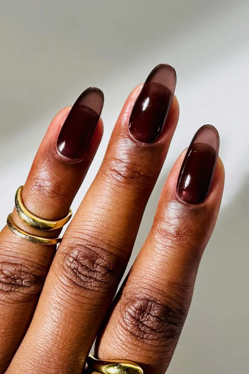 Cirque Colors Umber Jelly nagellack mörkbrun jelly