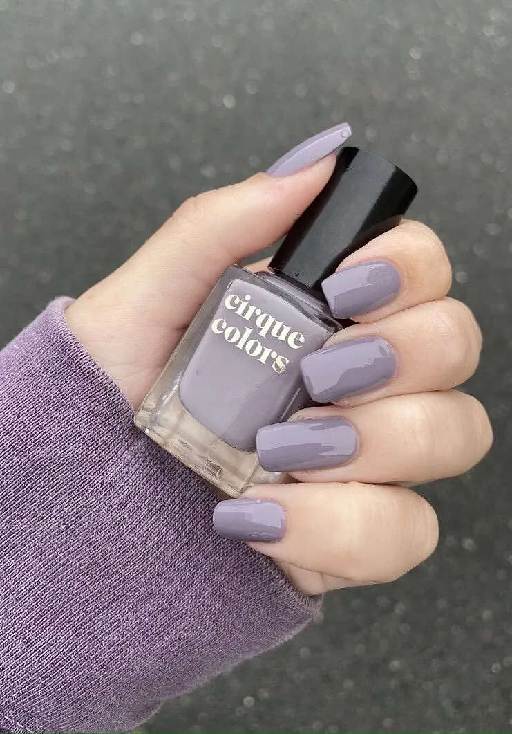 cirque colors deco nagellack lavendelgrå kräm