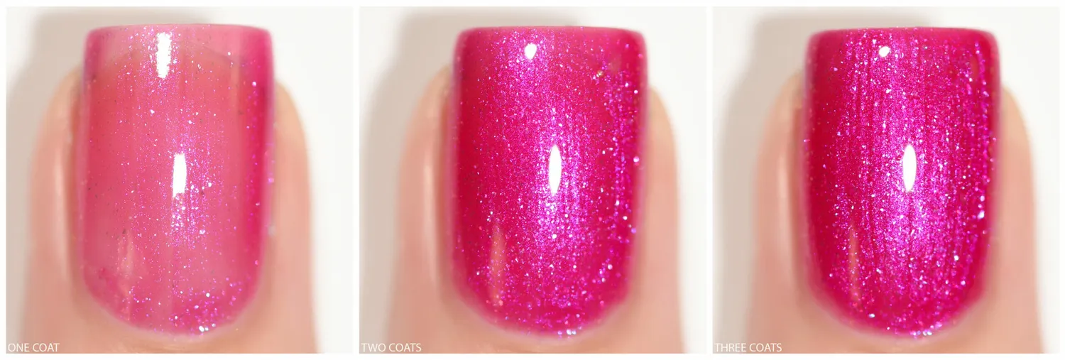 ILNP Pucker Up nagellack shimmer rosa lila