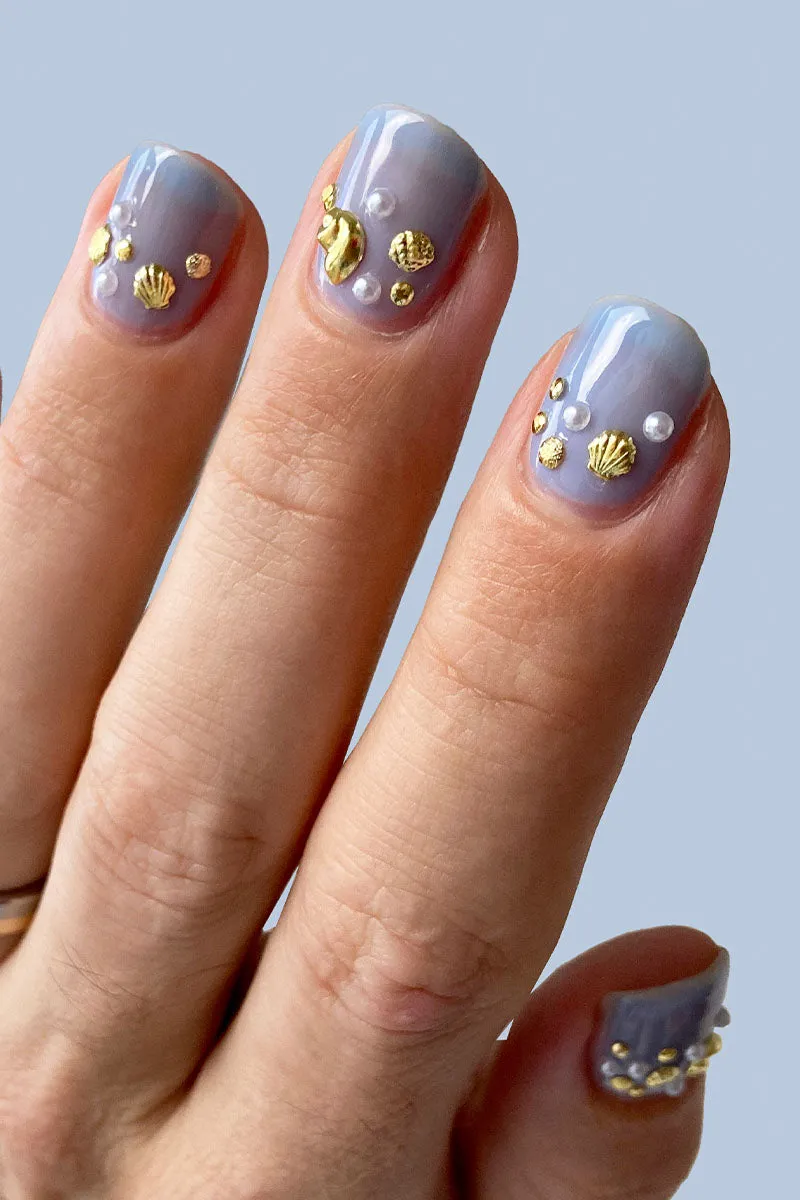 Cirque Colors Gold Coquille nagelcharms guld
