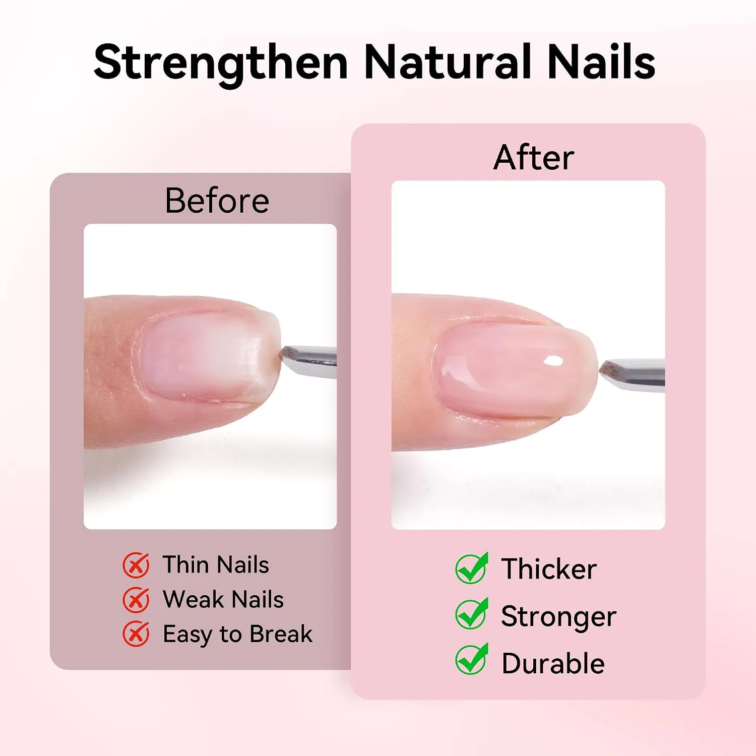 Makartt Builder Base Top Coat kit nude pink täckande