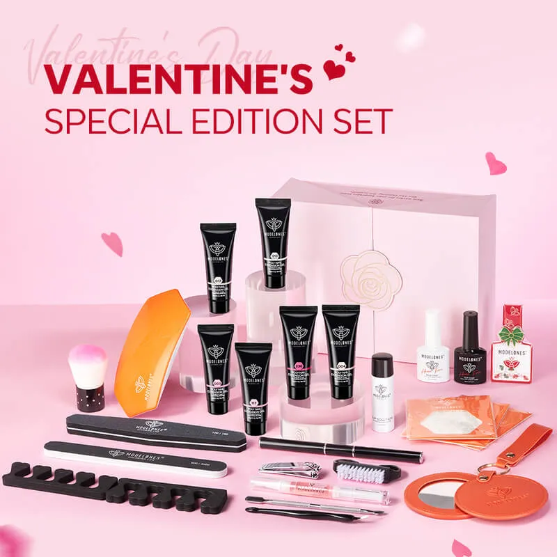 Modelones Cupid's Kiss polygel 6-pack rosa kit