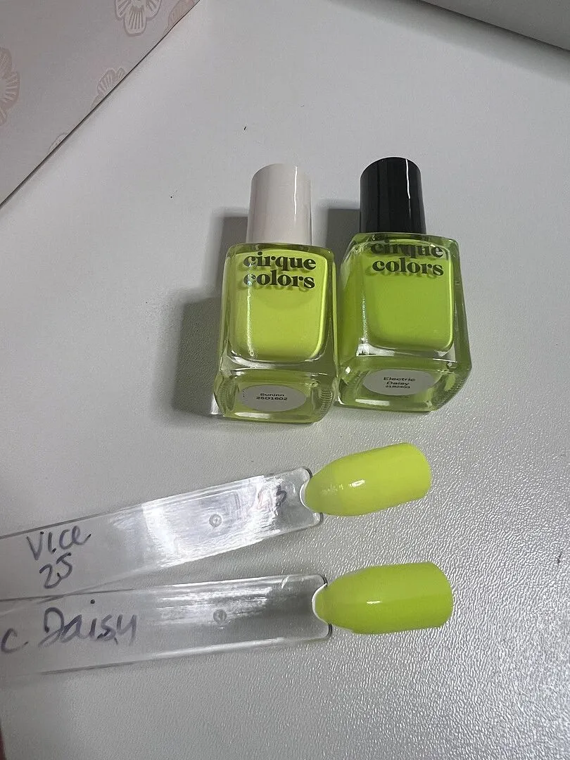 Cirque Colors Vice Suninn nagellack gul neon