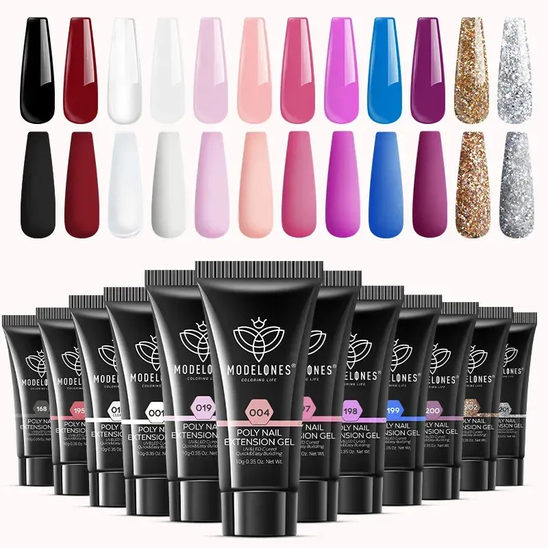 Modelones Holiday Bright polygel set 12-pack mix