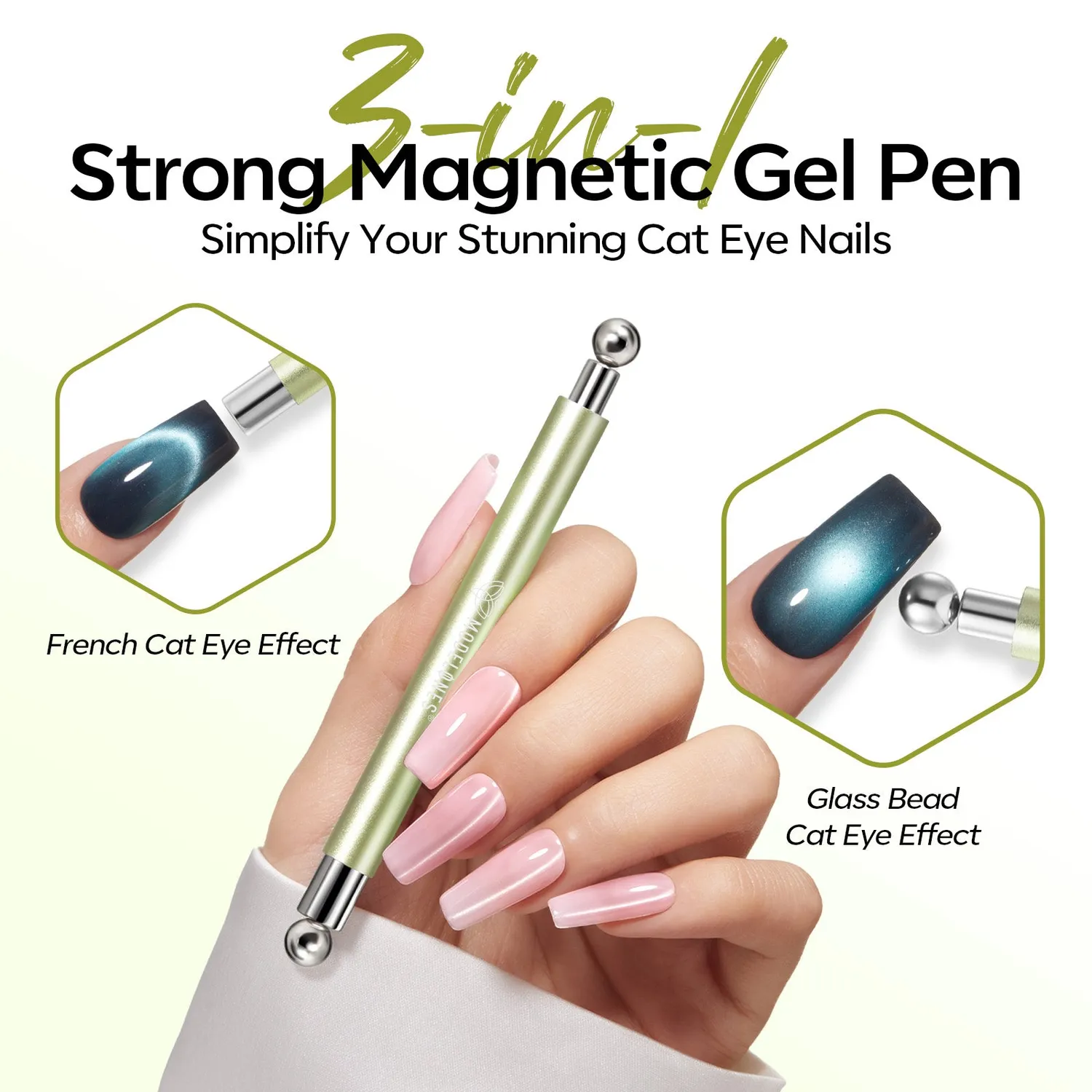 Modelones Cat Eye nagelkit magnet 6 delar cat eye
