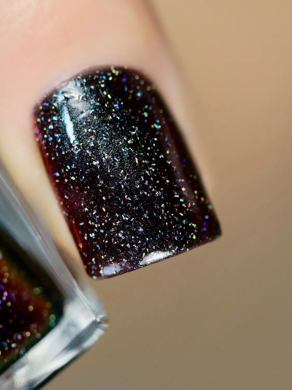 ILNP Ultra Chrome Eclipse (H) nagellack svart holografiskt