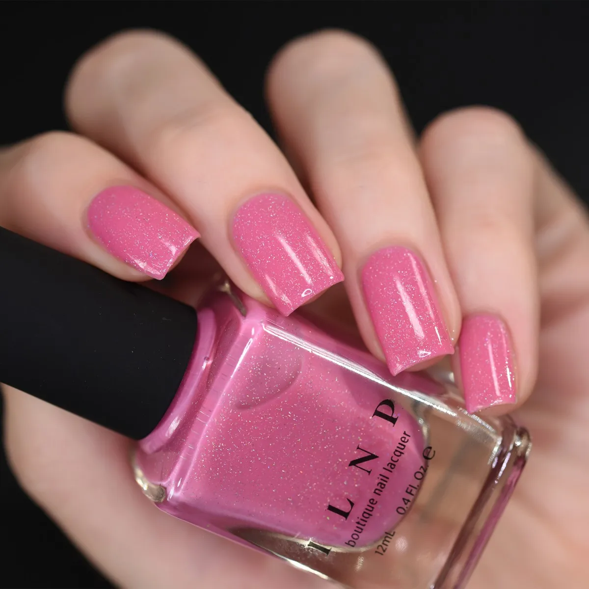 ILNP Gumdrop holografiskt nagellack bubbelgumrosa