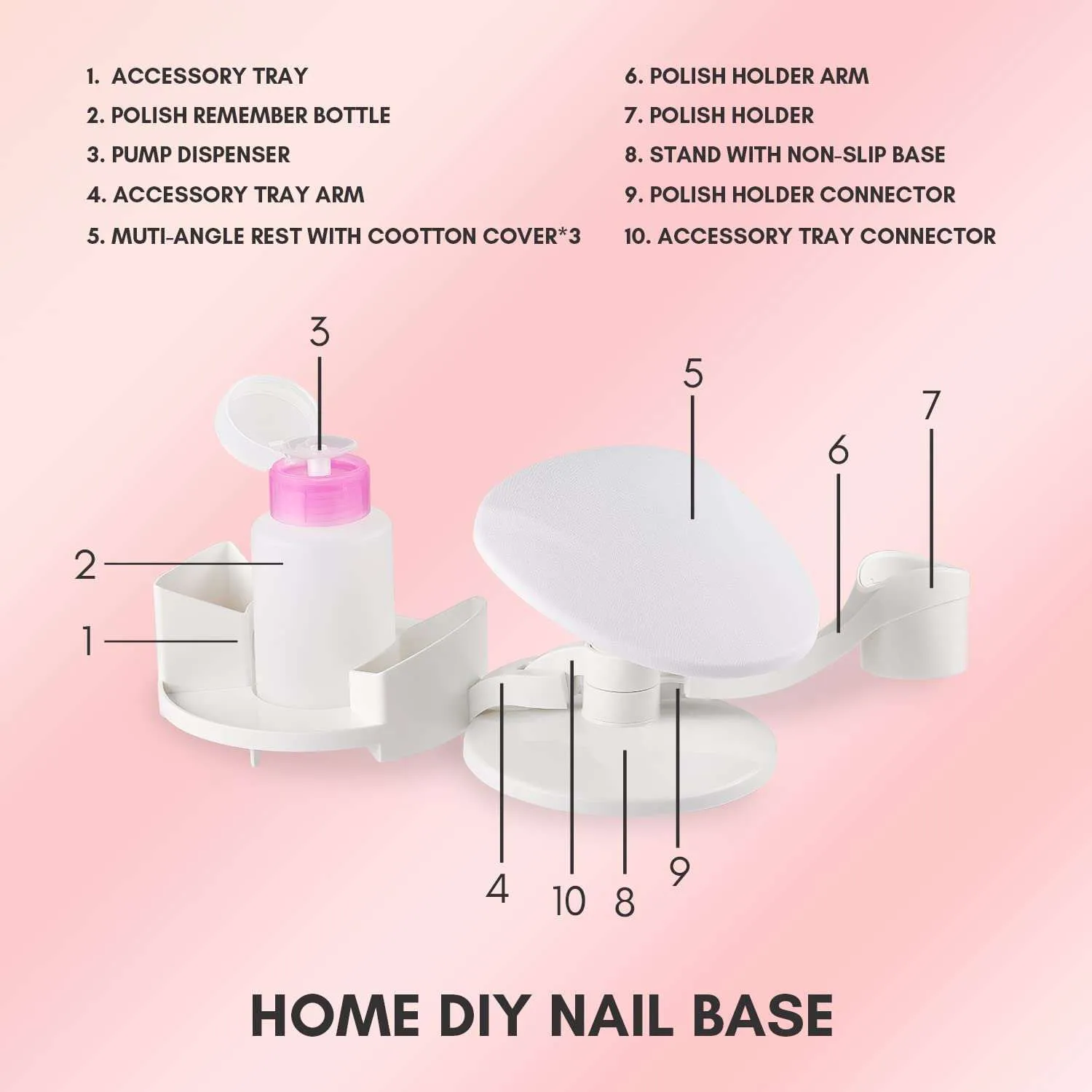 Makartt Nail Stand handstöd för manikyr