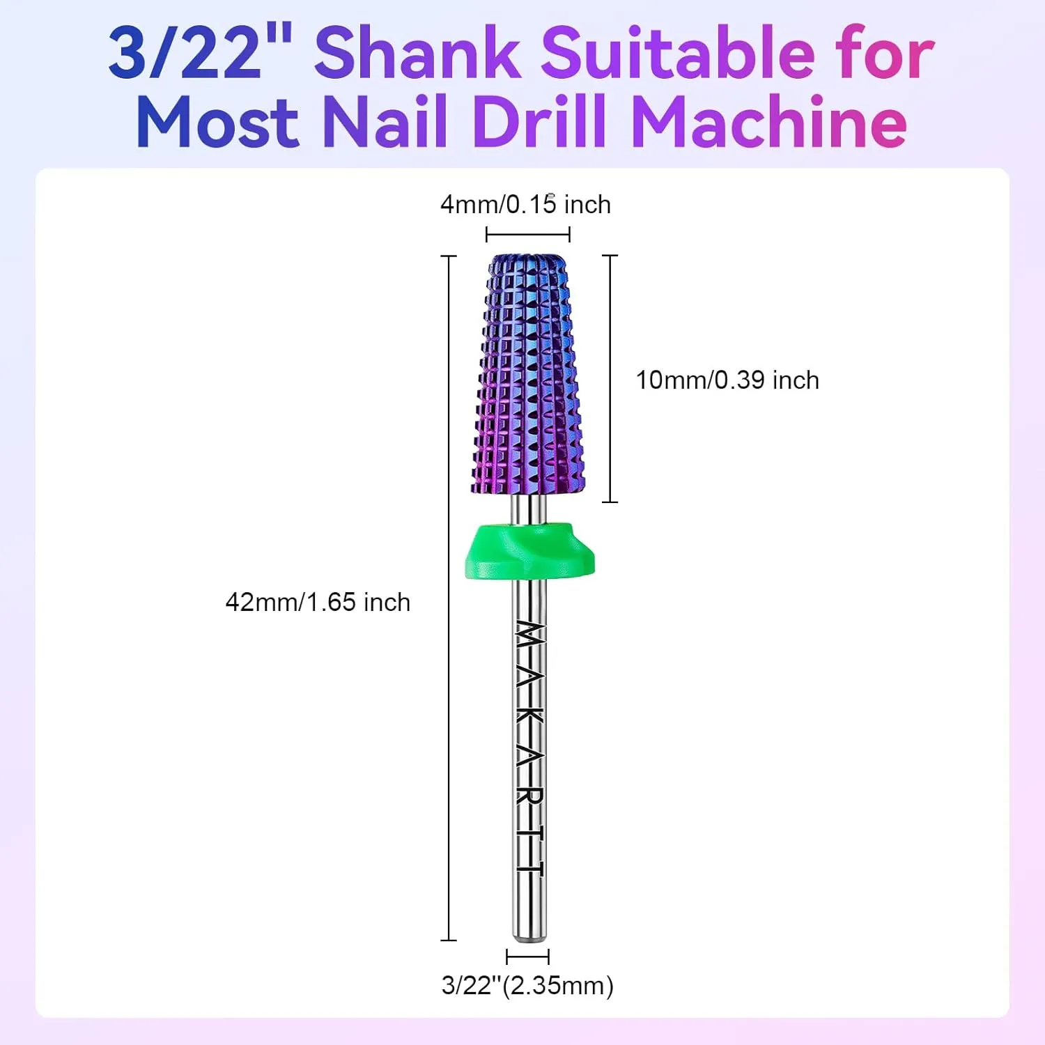 Makartt 5-in-1 Tungsten Carbide nagelborr bit