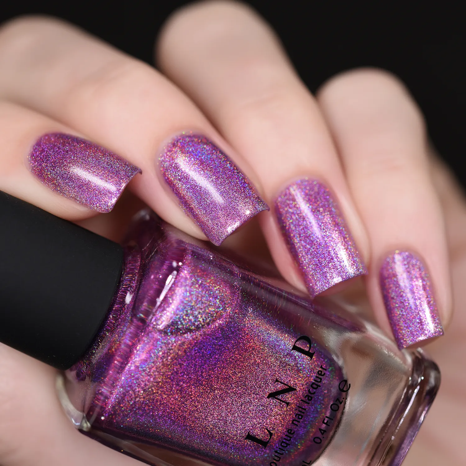 ILNP Ultra Holo Pick Me Up nagellack lila holografiskt