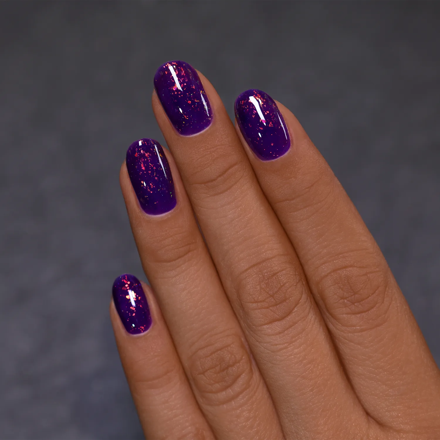 ILNP Haunted Jinx nagellack djupt lila jelly