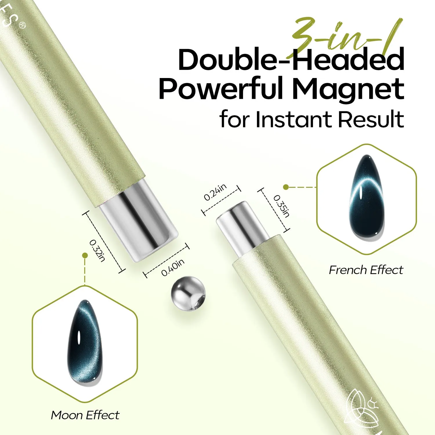Modelones Cat Eye nagelkit magnet 6 delar cat eye