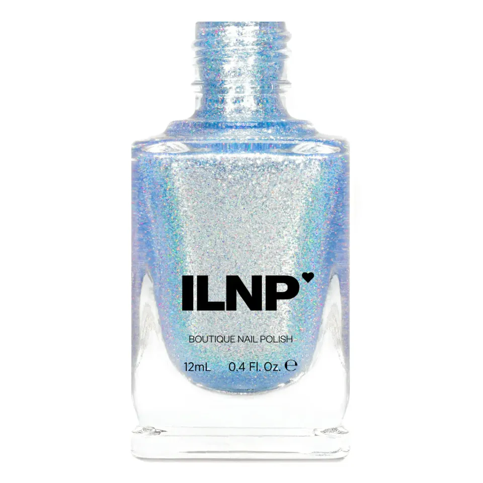 ILNP Winter Wonderland Elsa nagellack isblå holografisk