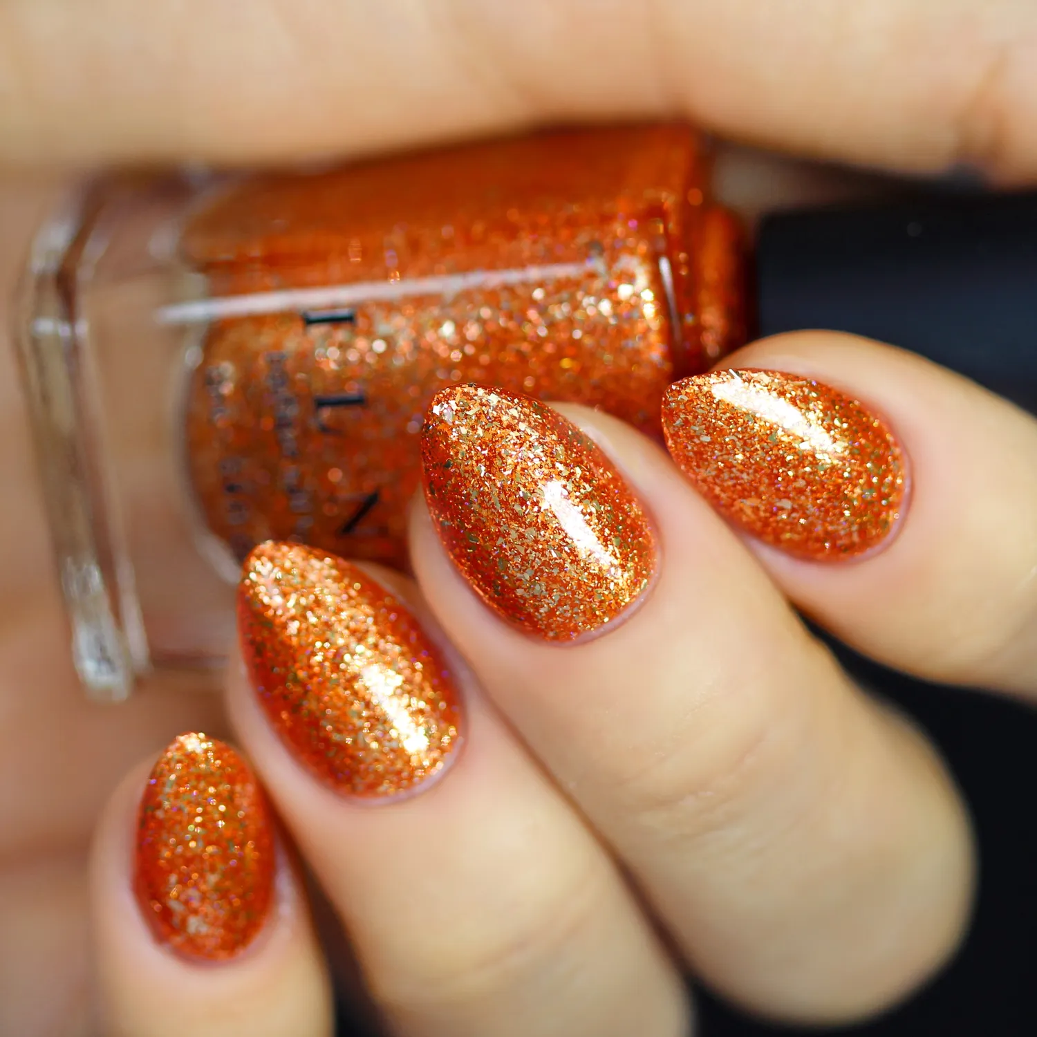ILNP nagellack Trick or Treat orange metallic