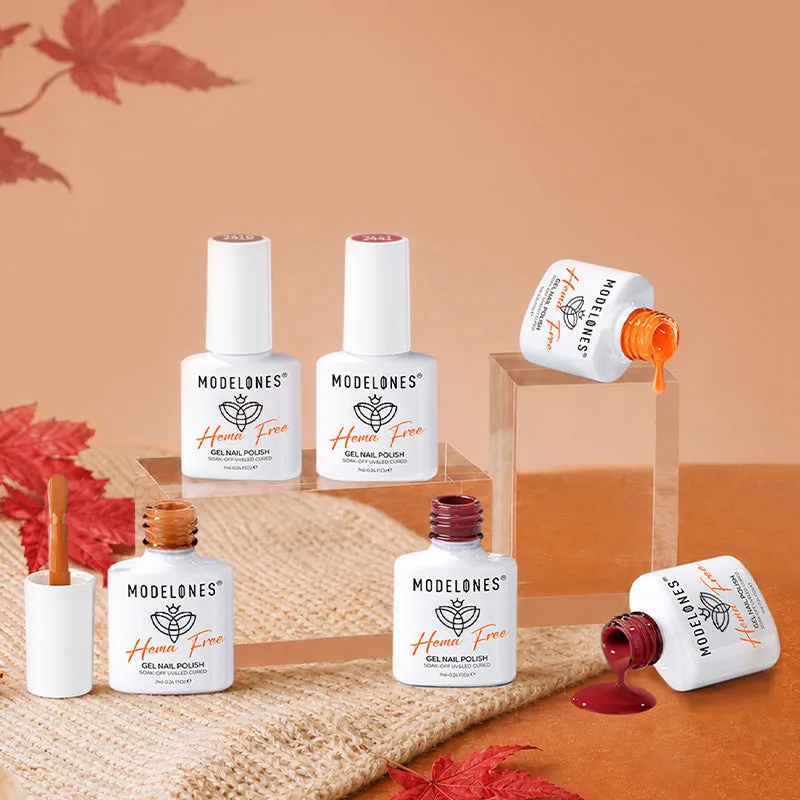Modelones Fall Ember gellack 6-pack brun Hema-free