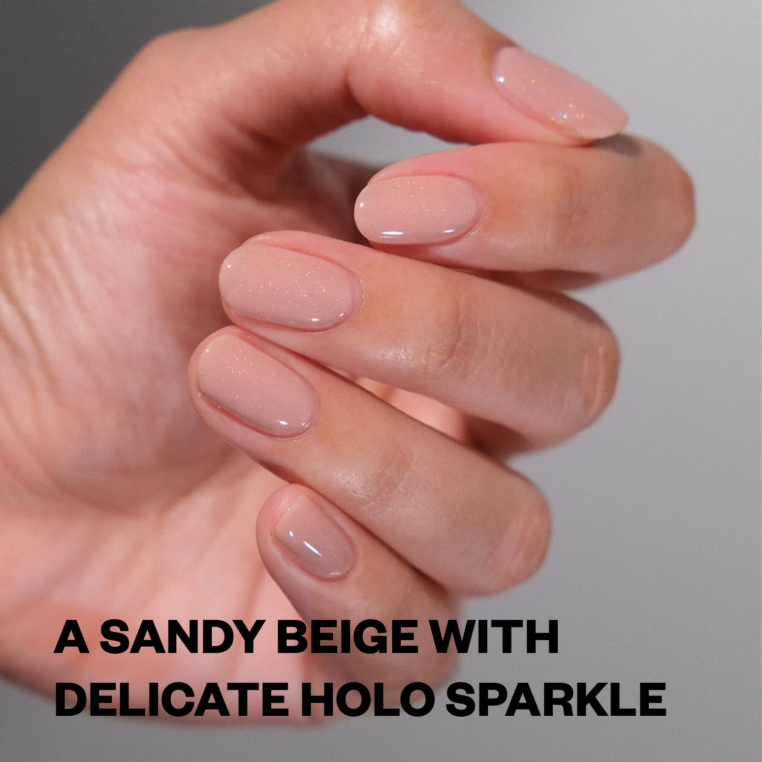 ILNP Bare nagellack beige nude holo