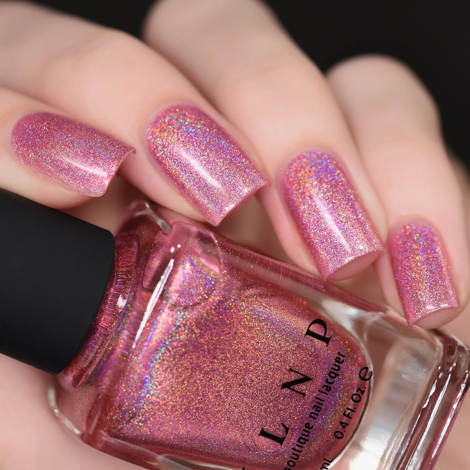 ILNP Kiss And Tell Ultra Holo nagellack rosa holografiskt