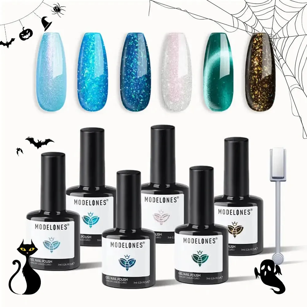 Modelones The Mirage gellack 6 färger cat eye