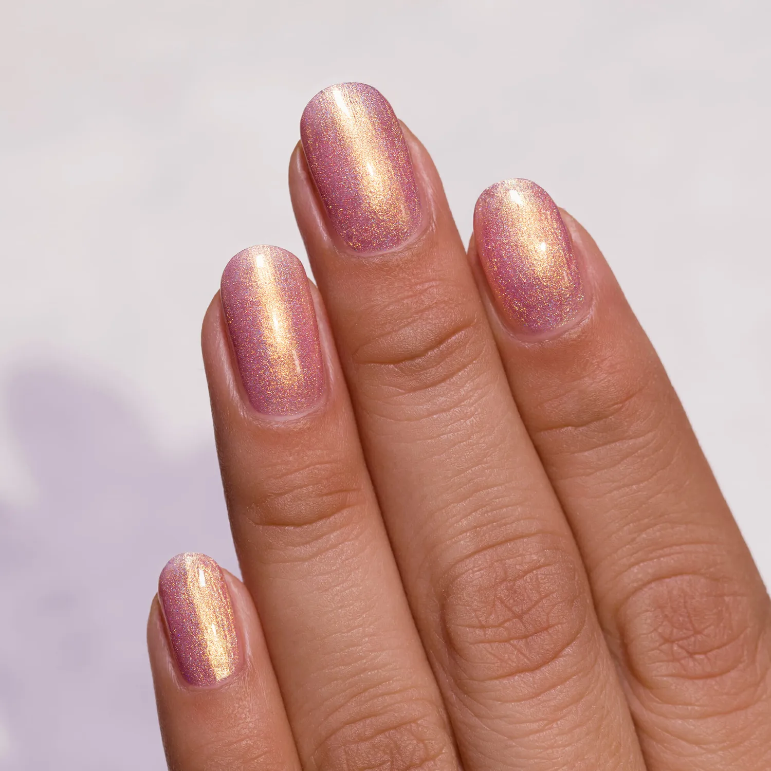 ILNP Yes Please nagellack holografisk ljusrosa