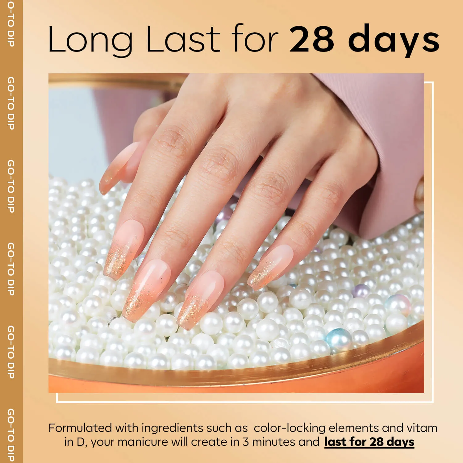 Modelones Grand Banquet polygel guld glitter 15g